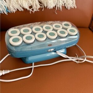 BaBylissPRO Nano Titanium Hot Rollers (12 count) Blue Hair Roller Set
